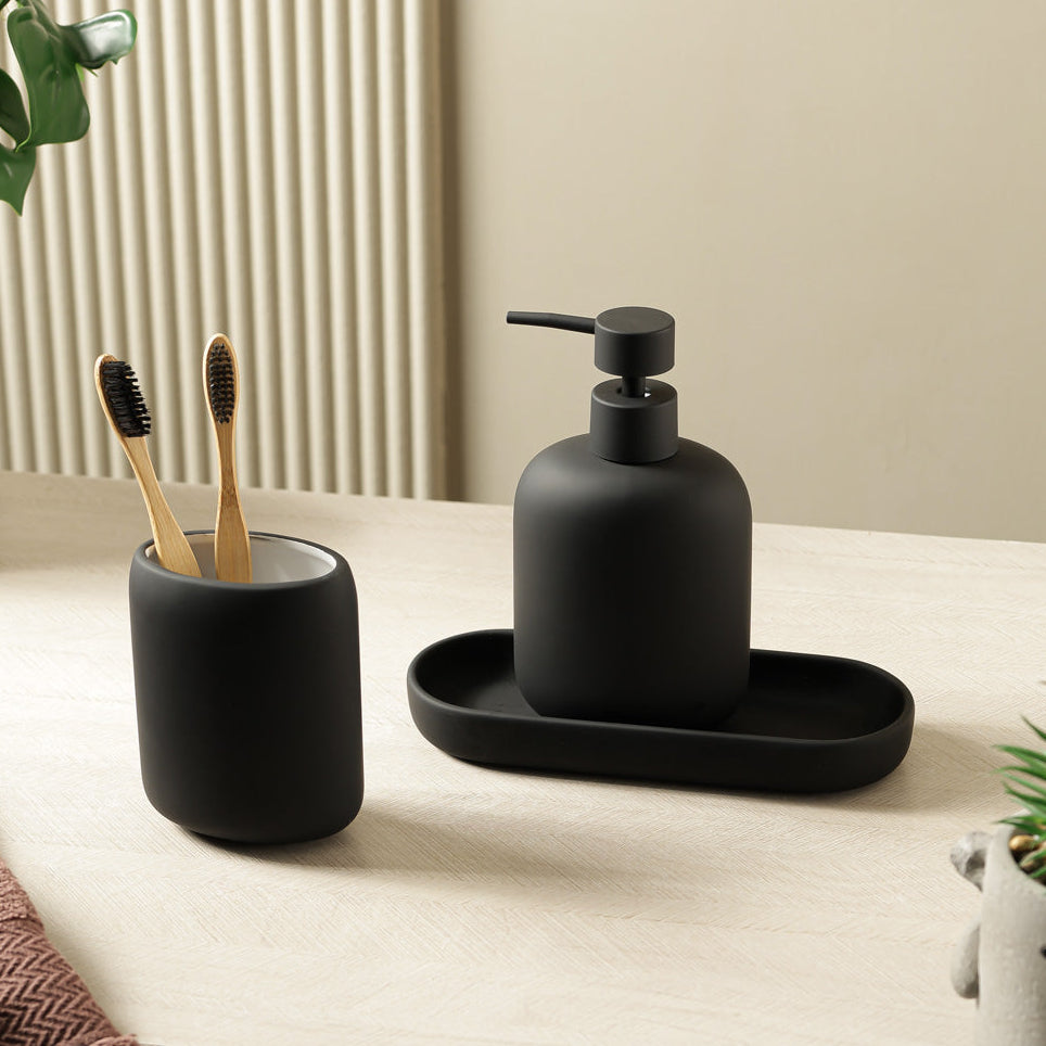 Juno 3-piece Bathroom Set - Matte Black