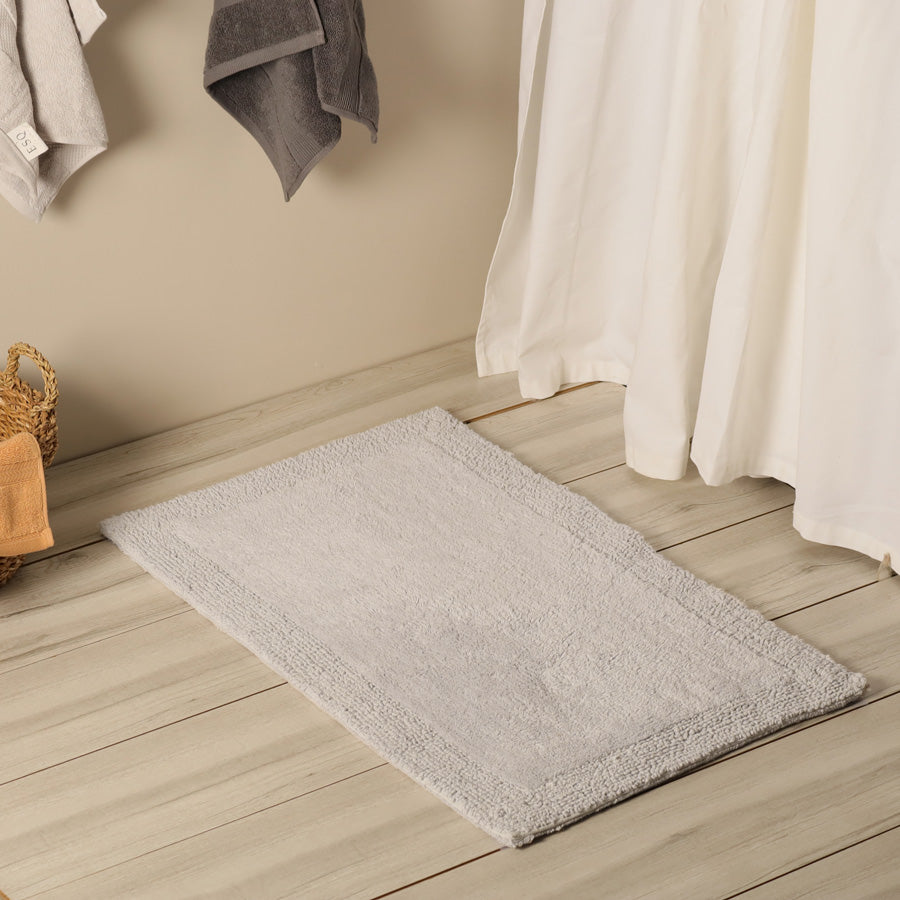 Kai Reversible Tufted Bathmat - Light Grey