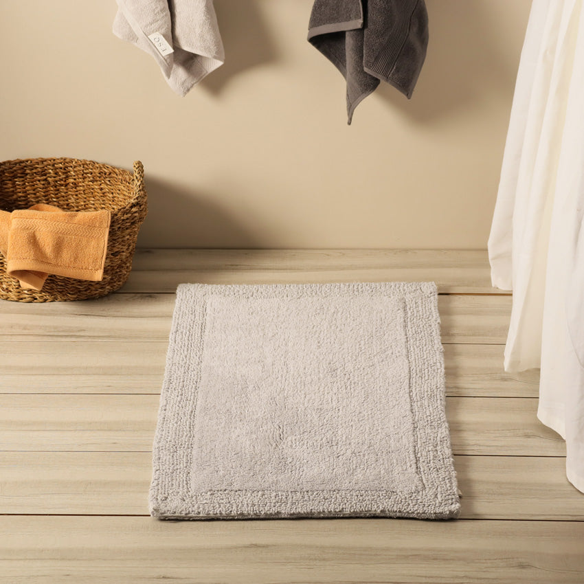 Kai Reversible Tufted Bathmat - Light Grey