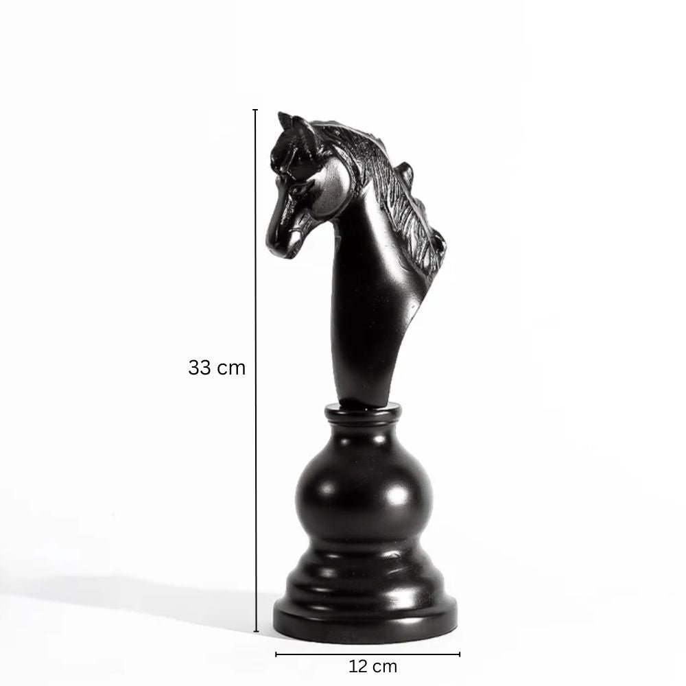 Kaiser Knight Metal Sculpture - Black