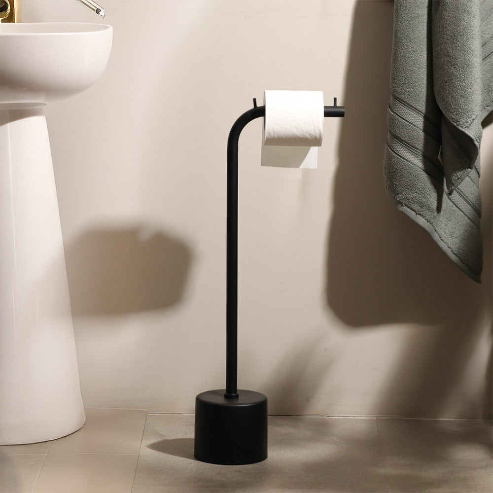 Kansa Toilet Roll Holder - Matte Black