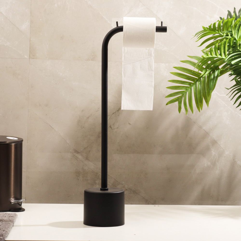 Kansa Toilet Roll Holder - Matte Black