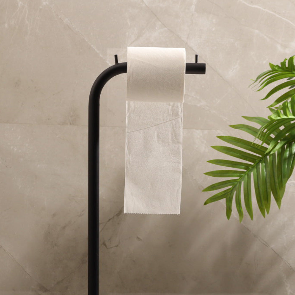 Kansa Toilet Roll Holder - Matte Black