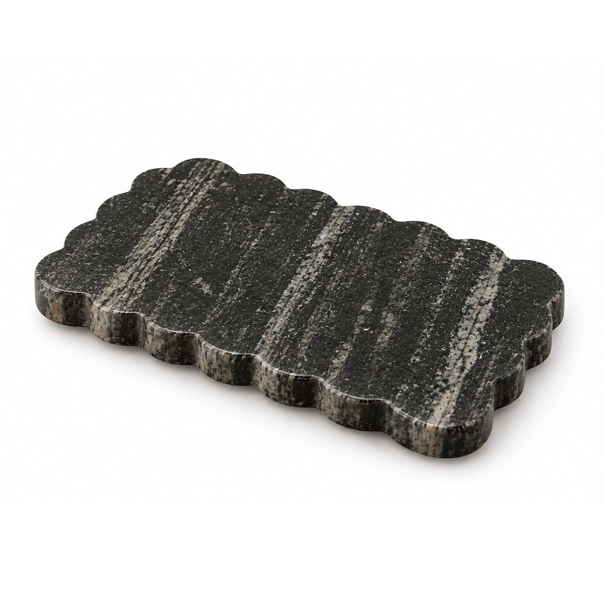 Kera Marble Soap Dish - Cloudy Black