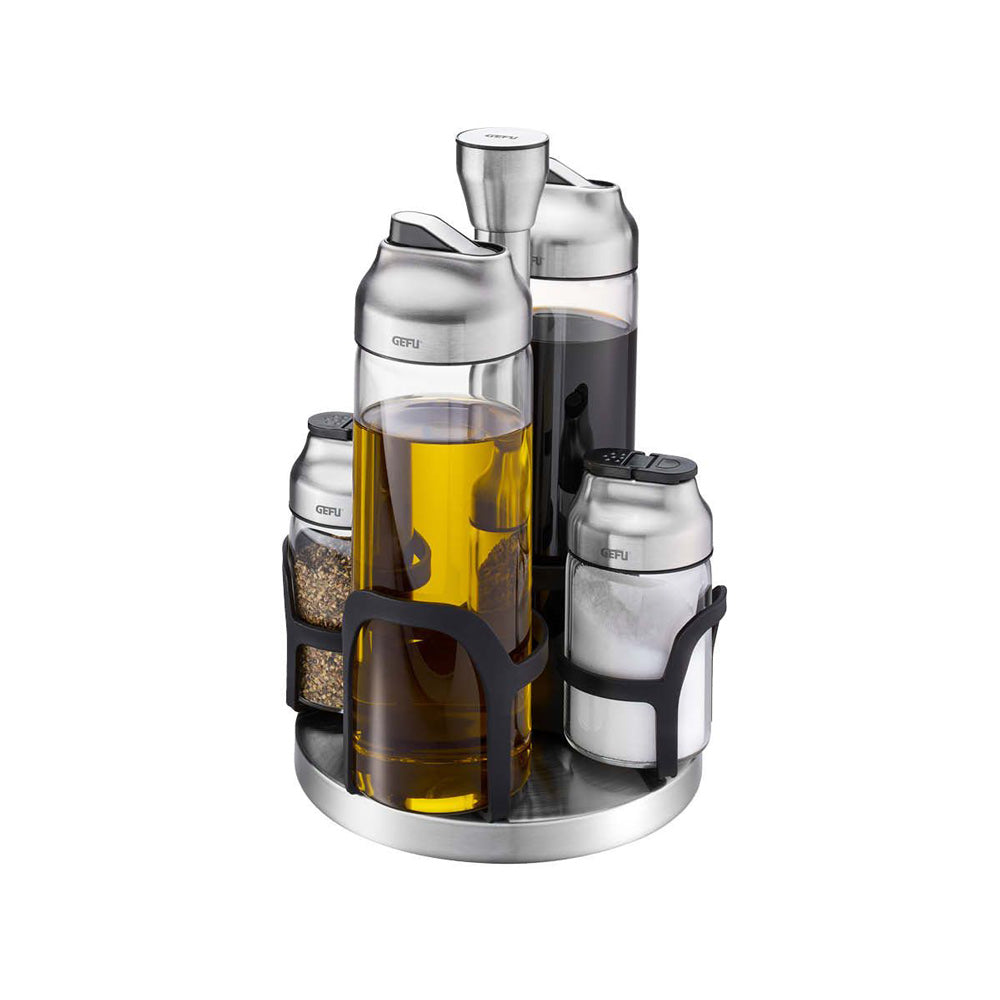 Kippo Oil Vinegar & Spice Cruet Stand