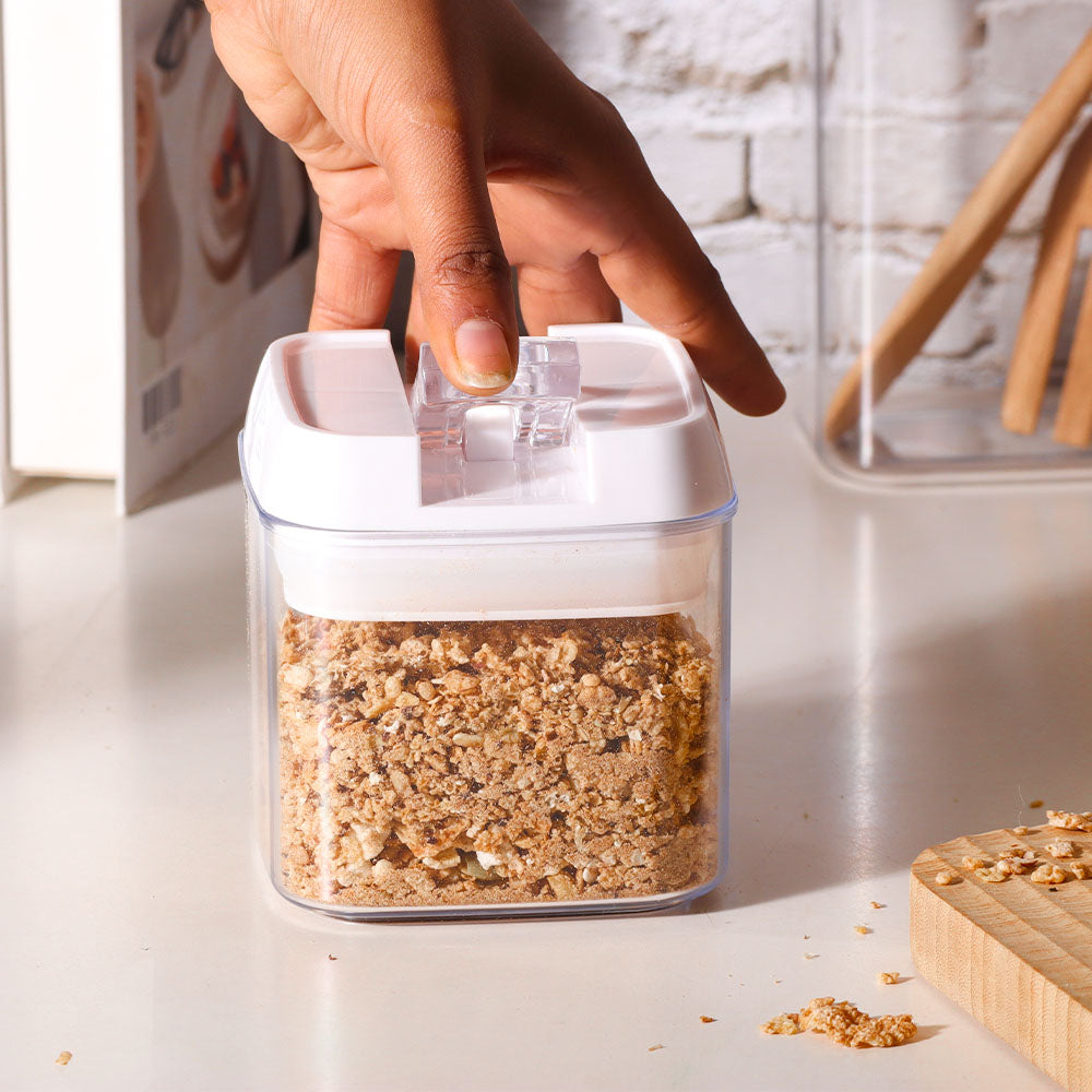 Klip Airtight Storage Jar 450ml - White