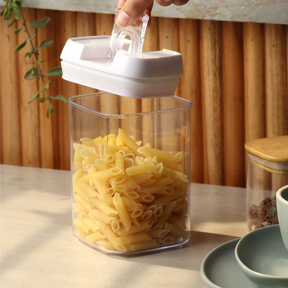 Klip Airtight Storage Jar 900ml - White