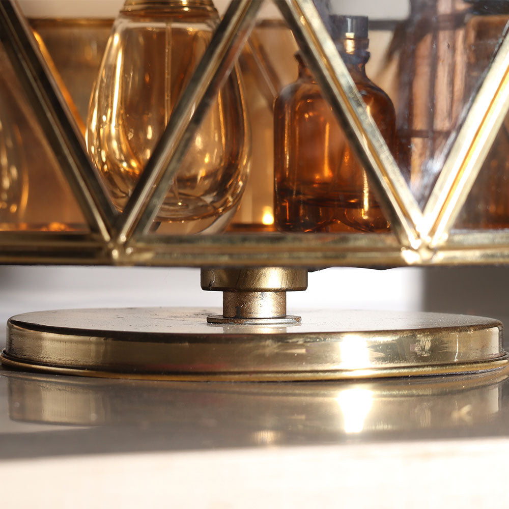 Kona Glass Turntable Tray - Gold