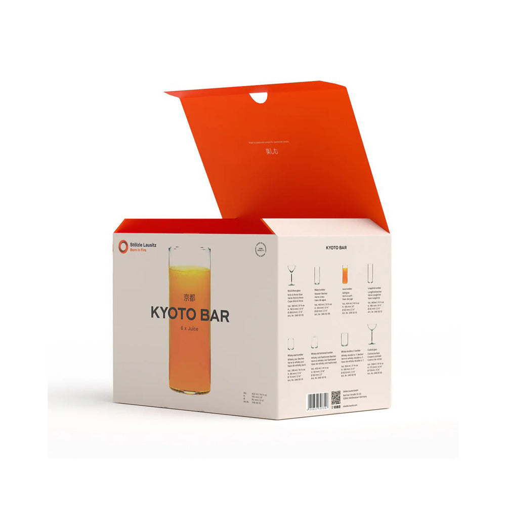 Kyoto Long Drink Glasses 465ml, Set of 6