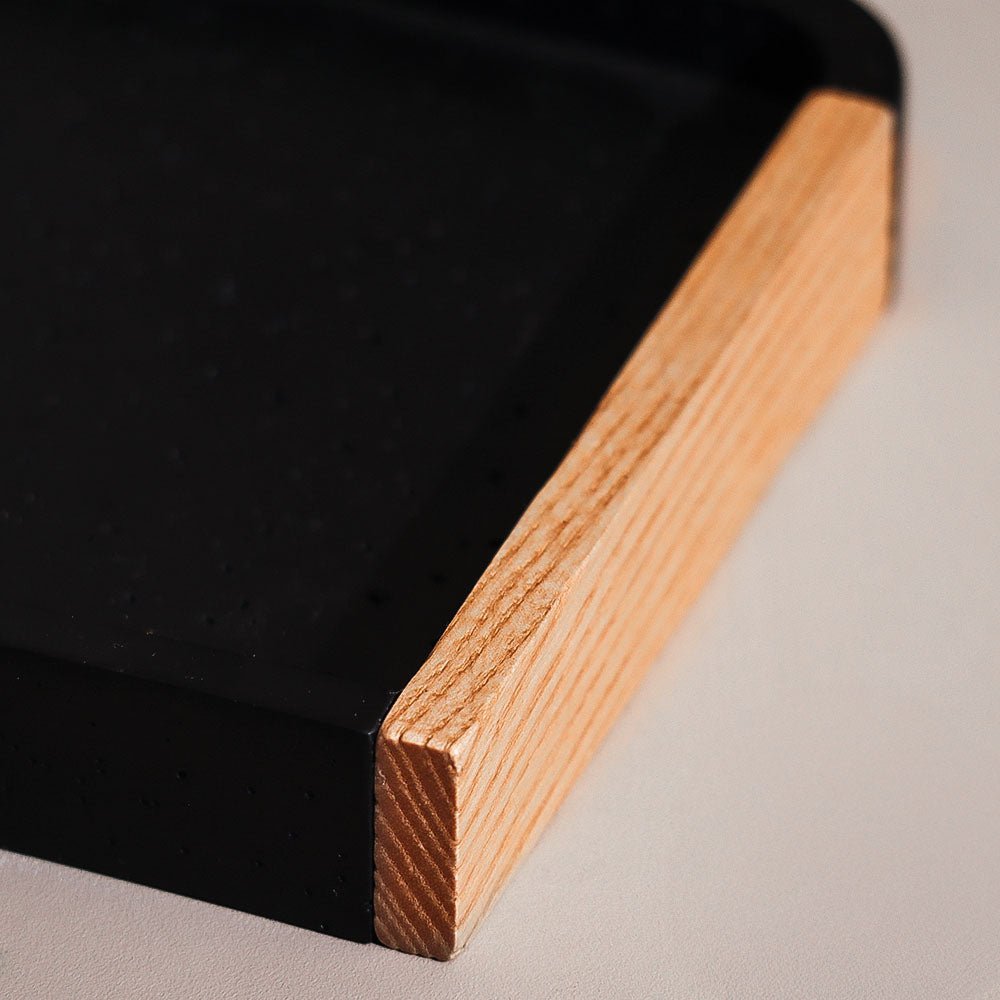 Kyoto Valet Tray Small - Black Natural