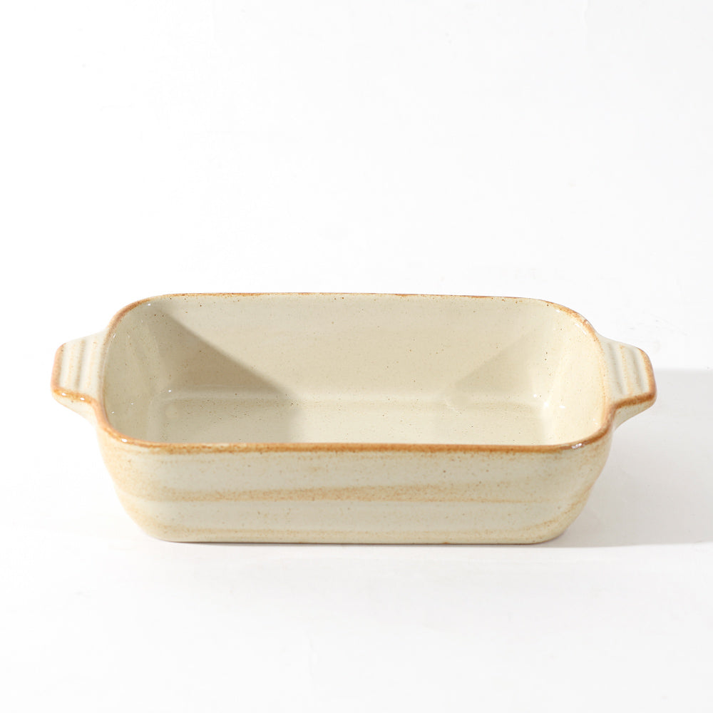 Lacuna Baking Dish - Glossy Sand