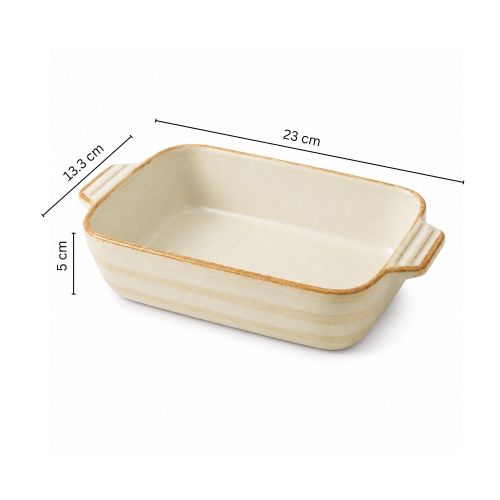 Lacuna Baking Dish - Glossy Sand