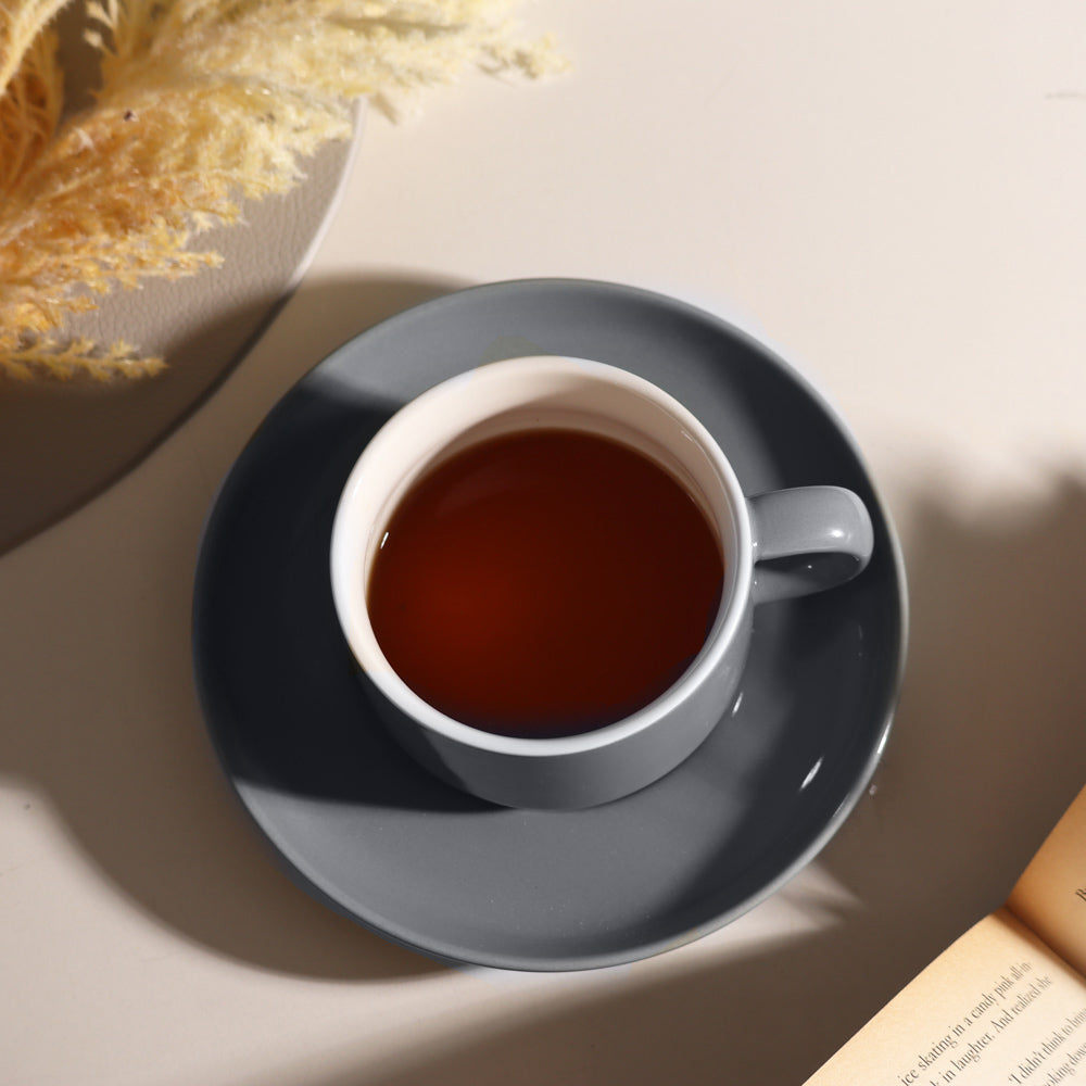 Lagom Cup and Saucer Set - Deep Blue