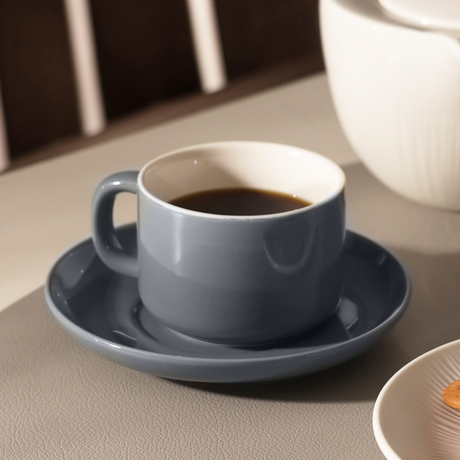 Lagom Cup and Saucer Set - Deep Blue
