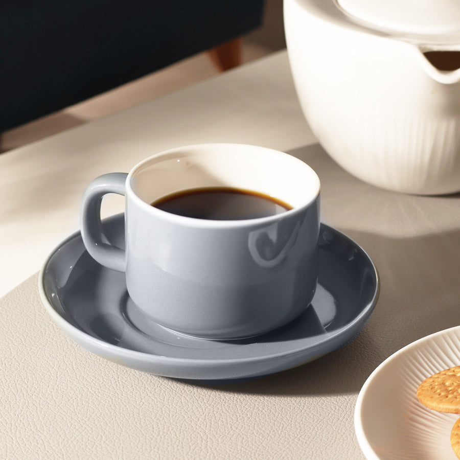 Lagom Cup and Saucer Set - Deep Blue