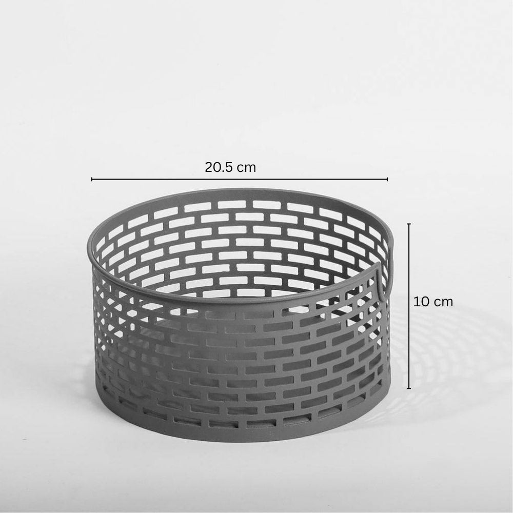 Lana Metal Basket Small - Grey