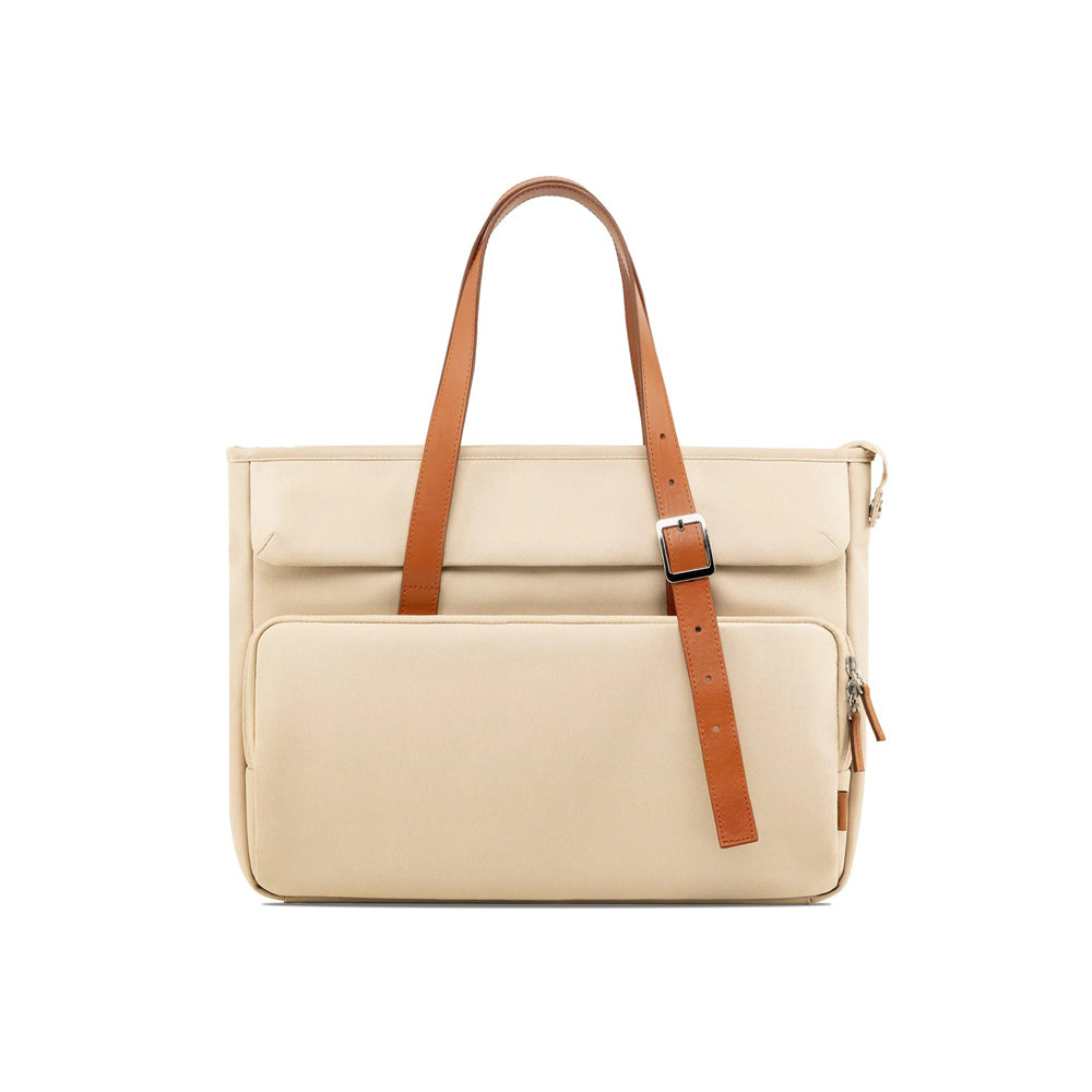 Laptop Shoulder Bag - Beige