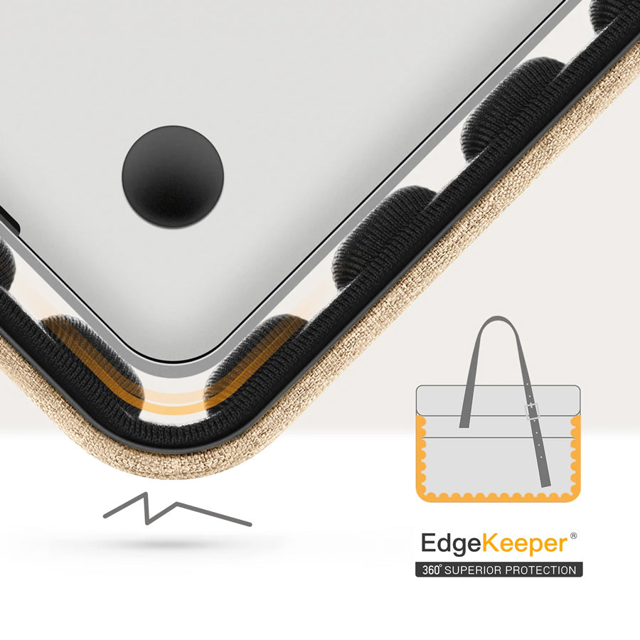 Laptop Shoulder Bag - Beige
