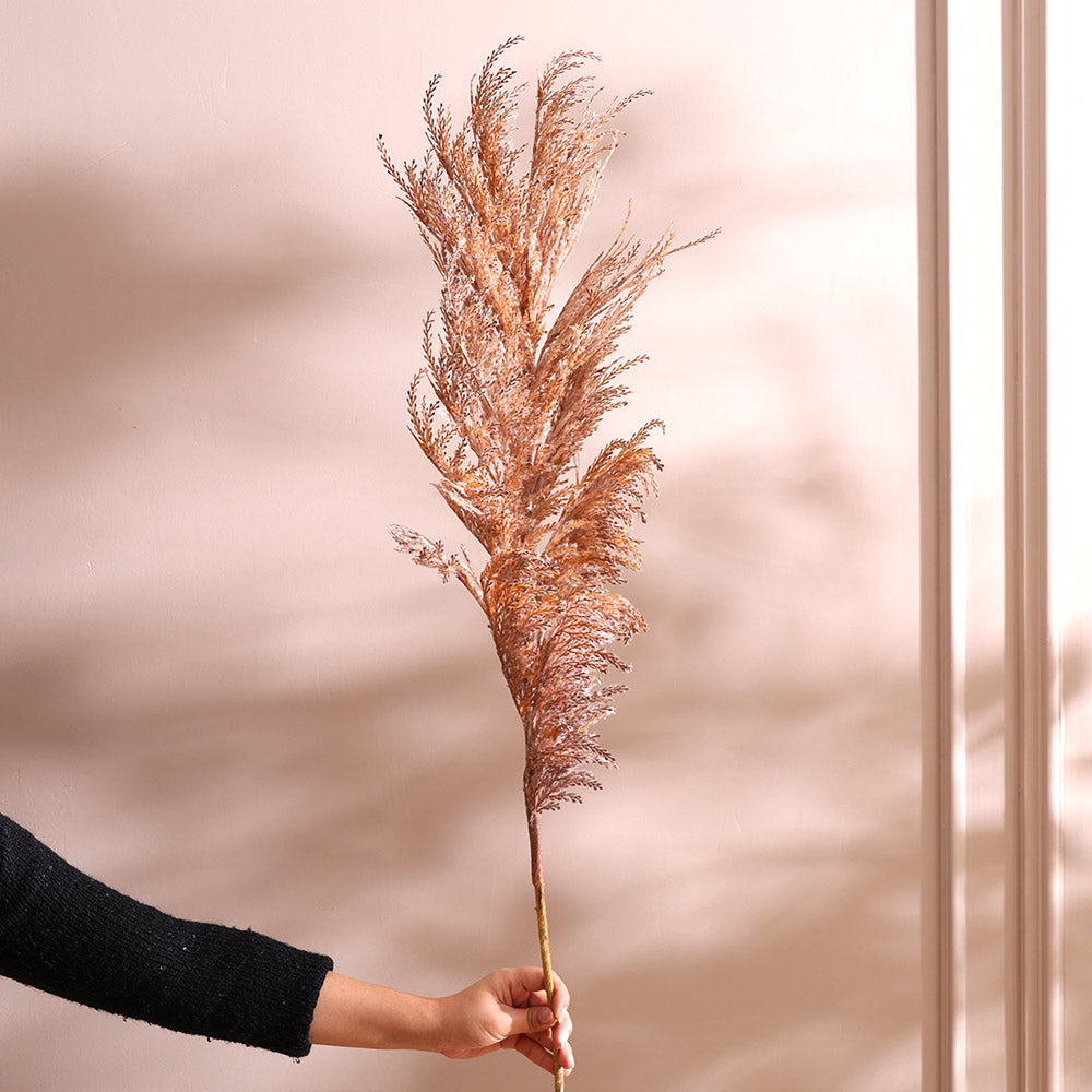 Latin Pampas Faux Stem - Brown