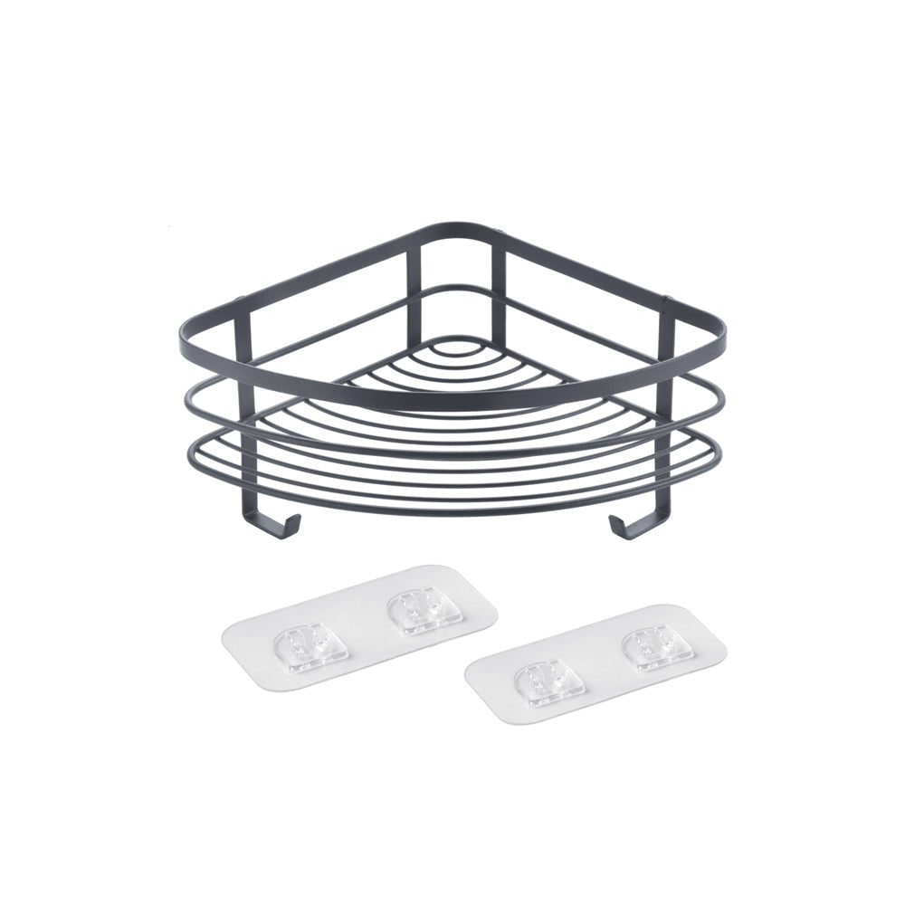 Lava Curved Corner Shelf - Black