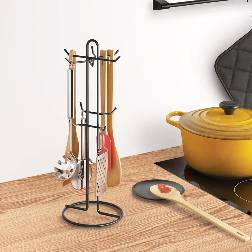 Lava Kitchen Tools Holder - Black