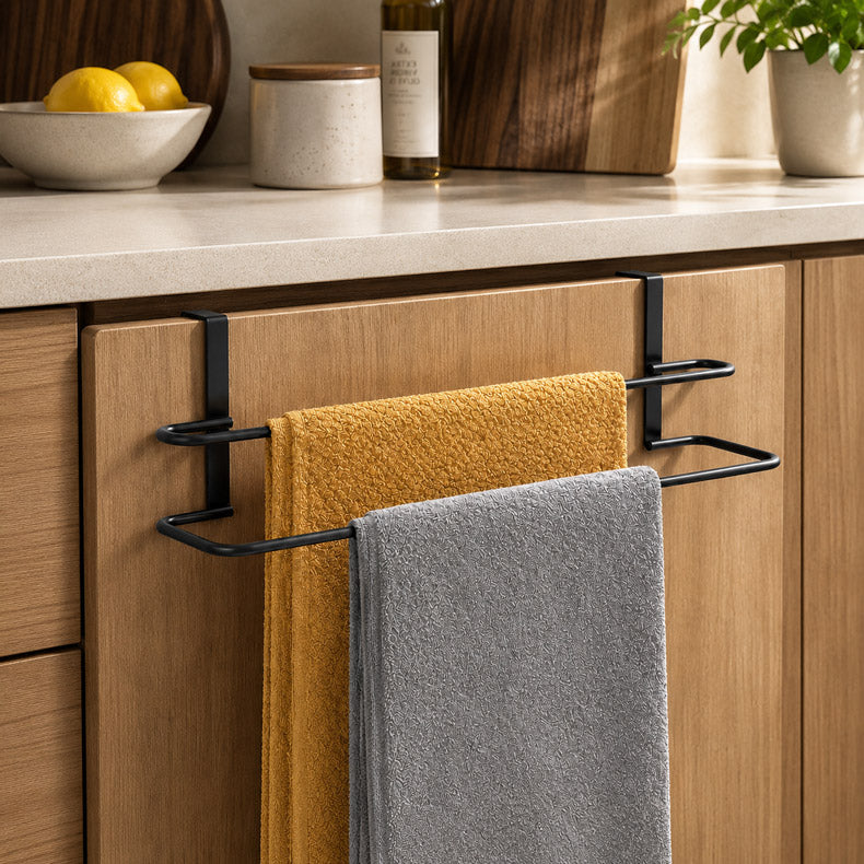 Lava Origin Double Towel Holder - Black