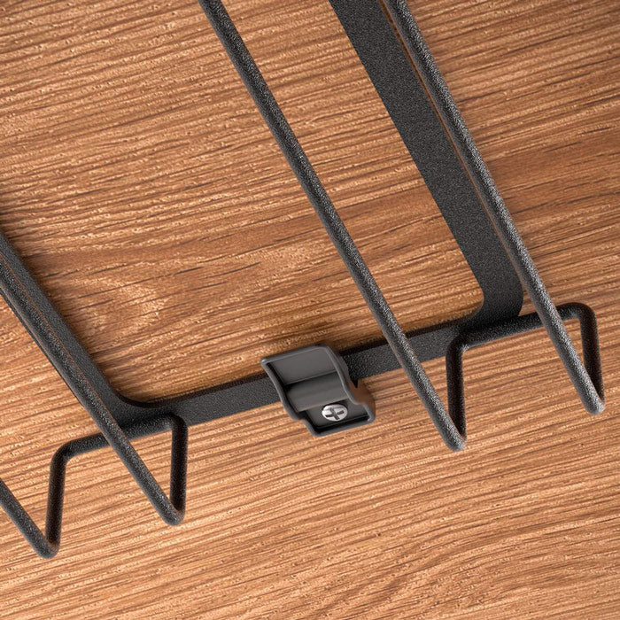 Lava Undershelf Glass Holder - Black