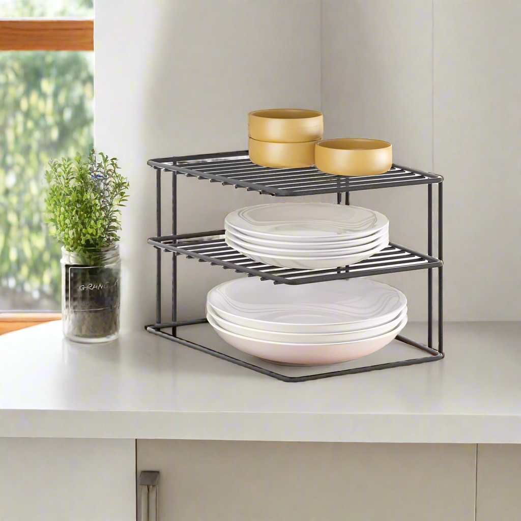 Lava Palio 2-Tier Corner Rack - Black