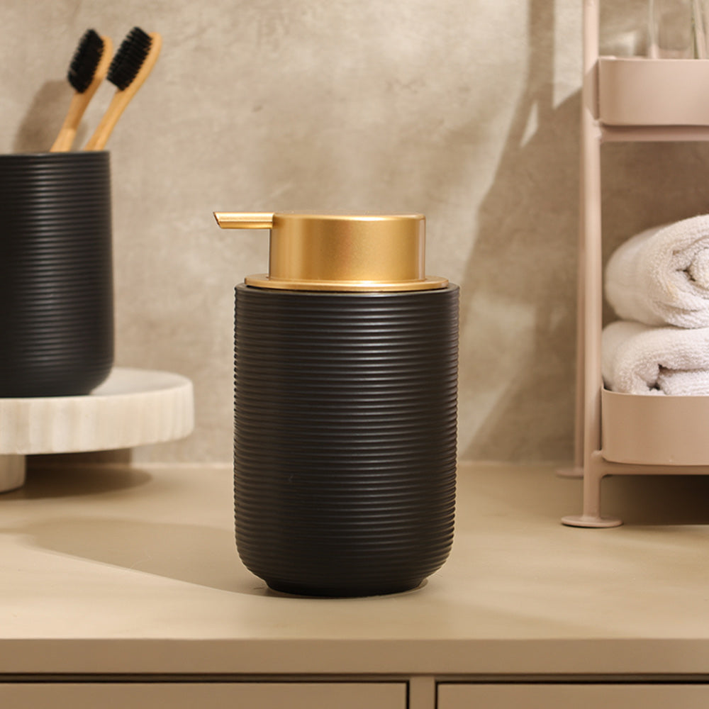 Lave Ceramic Soap Dispenser - Black