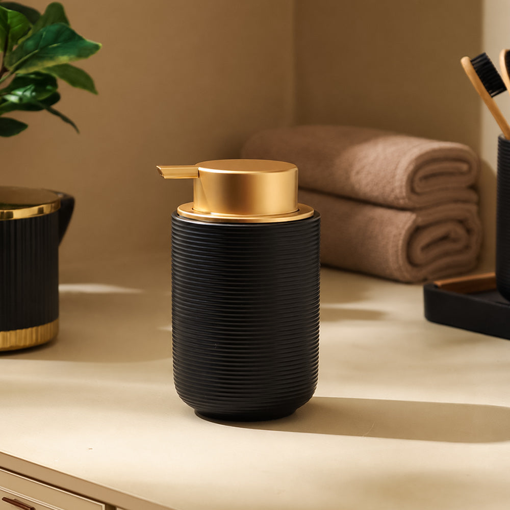 Lave Ceramic Soap Dispenser - Black