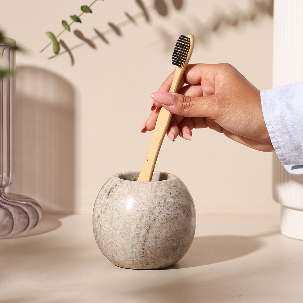 Lavo Marble Toothbrush Tumbler - Desert