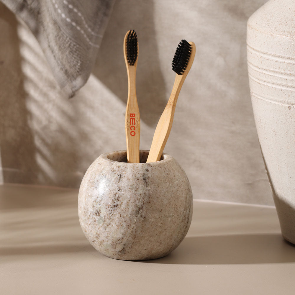 Lavo Marble Toothbrush Tumbler - Desert