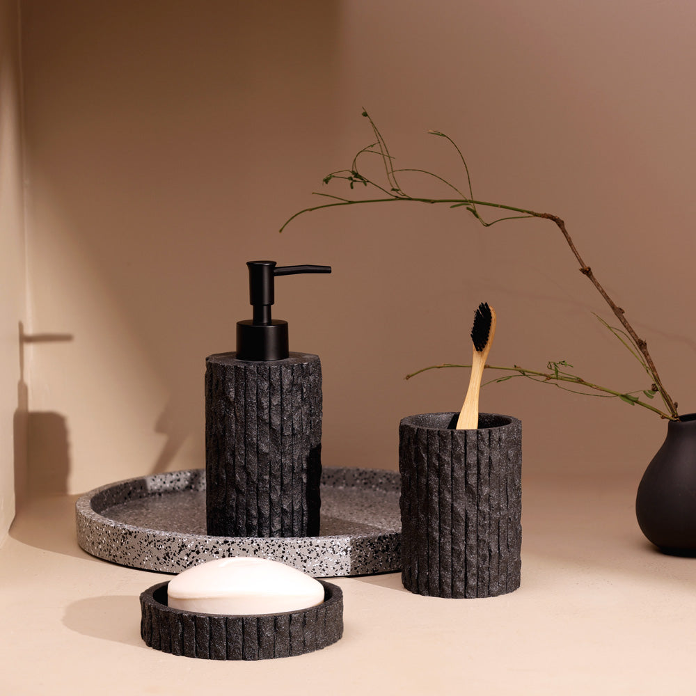 Olay 3-piece Bathroom Set - Speckled Charcoal