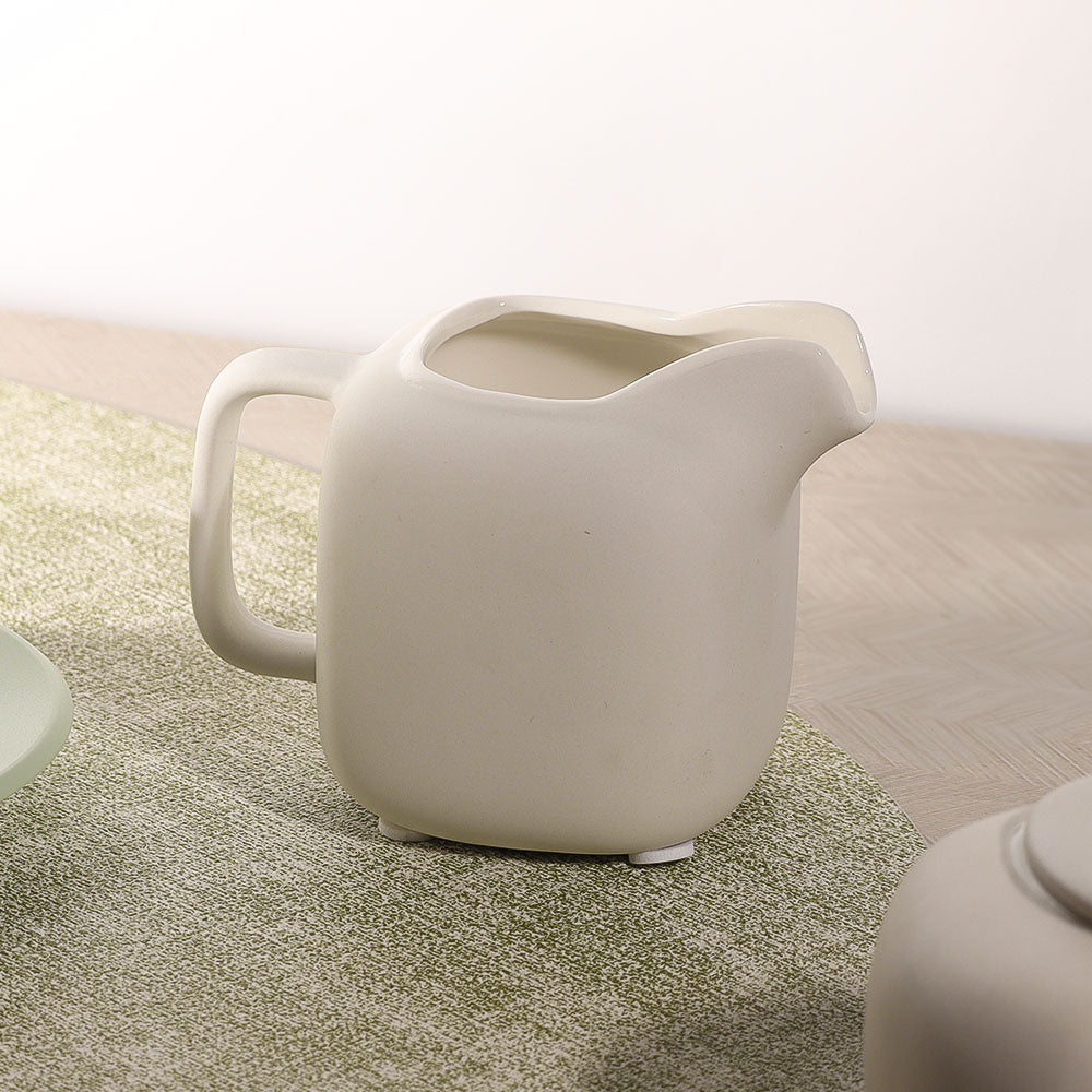 Leah Ceramic Milk Jug - Ivory