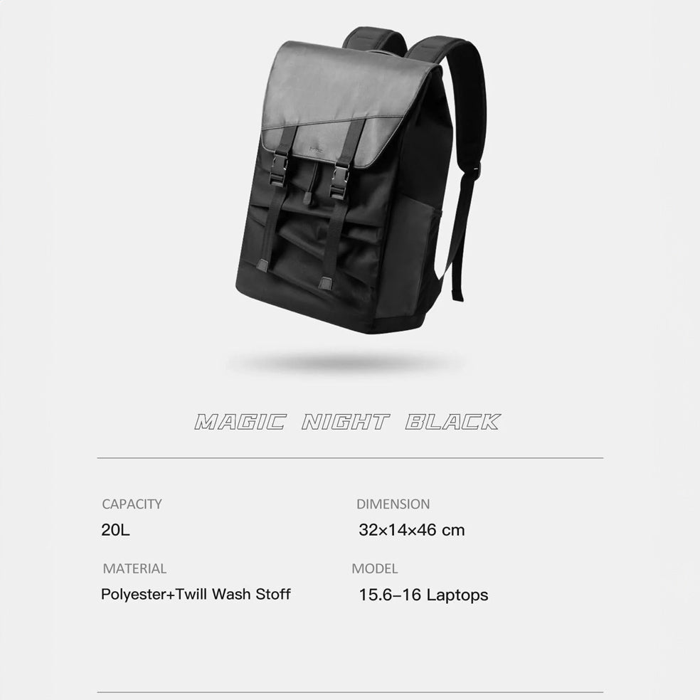 Leisure Travel Backpack 20L - Black