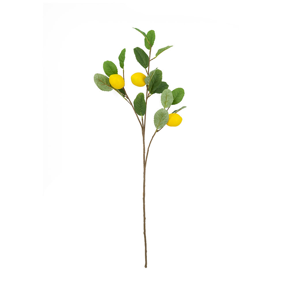 Lemon Tree Faux Branch - Yellow Green