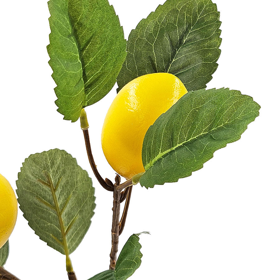 Lemon Tree Faux Branch - Yellow Green