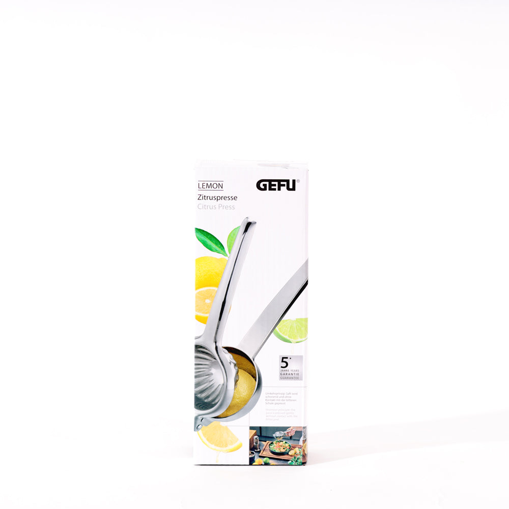 Lemon Satinless Steel Citrus Press