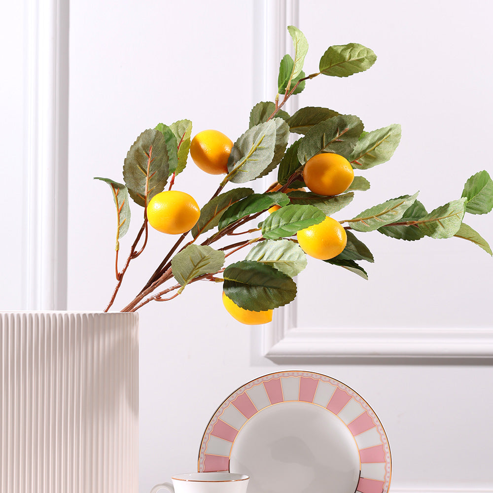 Lemon Tree Faux Branch - Yellow Green
