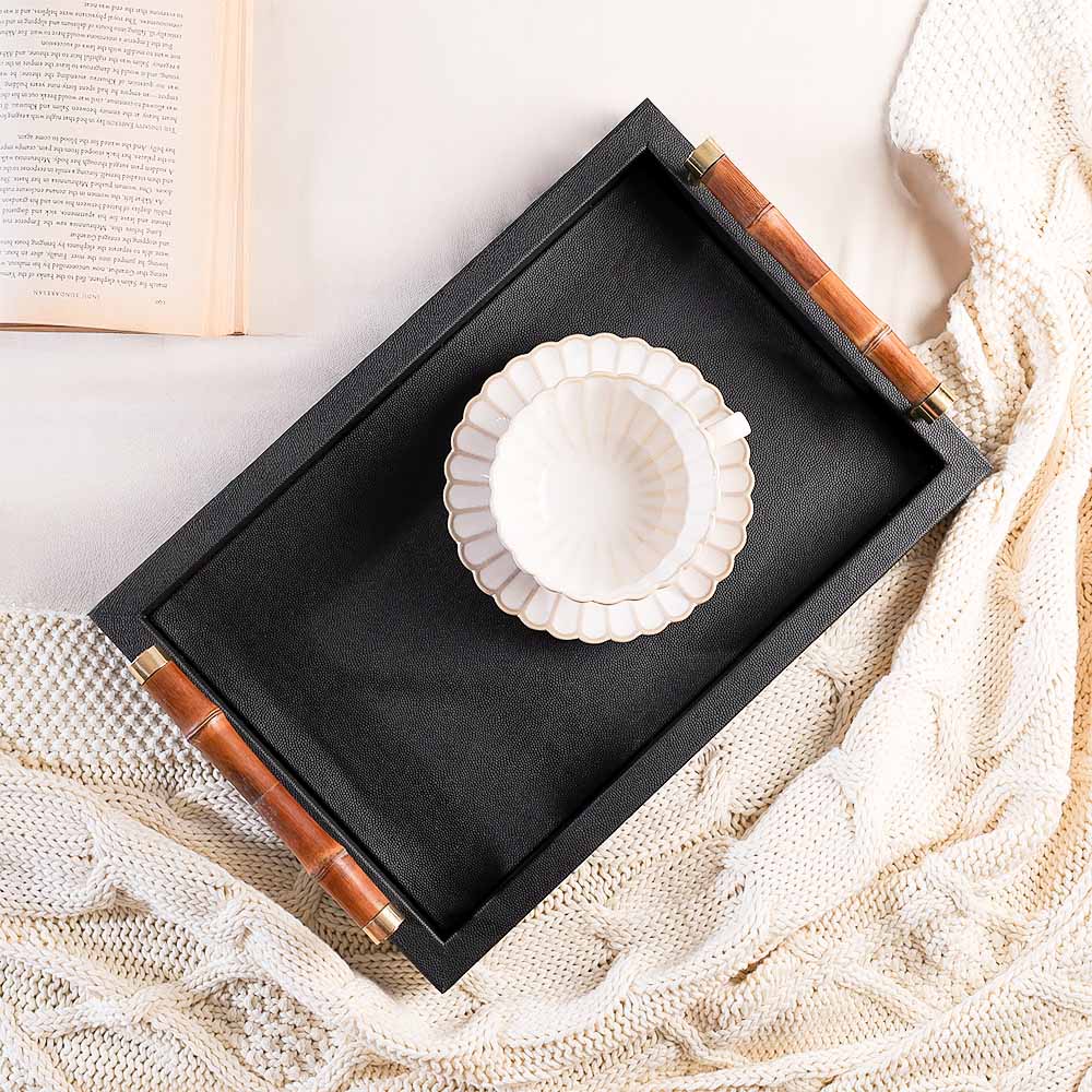 Leva Serving Tray Large - Black Natural