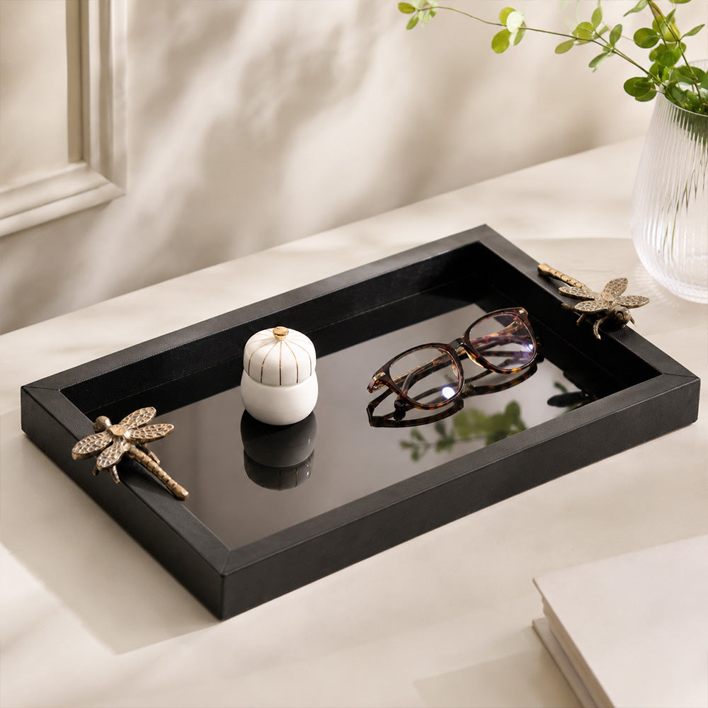 Libelle Decorative Tray Large - Black Gold
