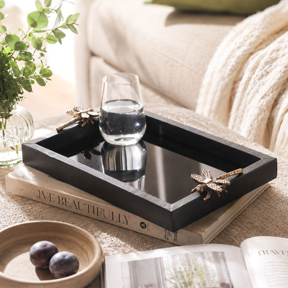 Libelle Decorative Tray Large - Black Gold