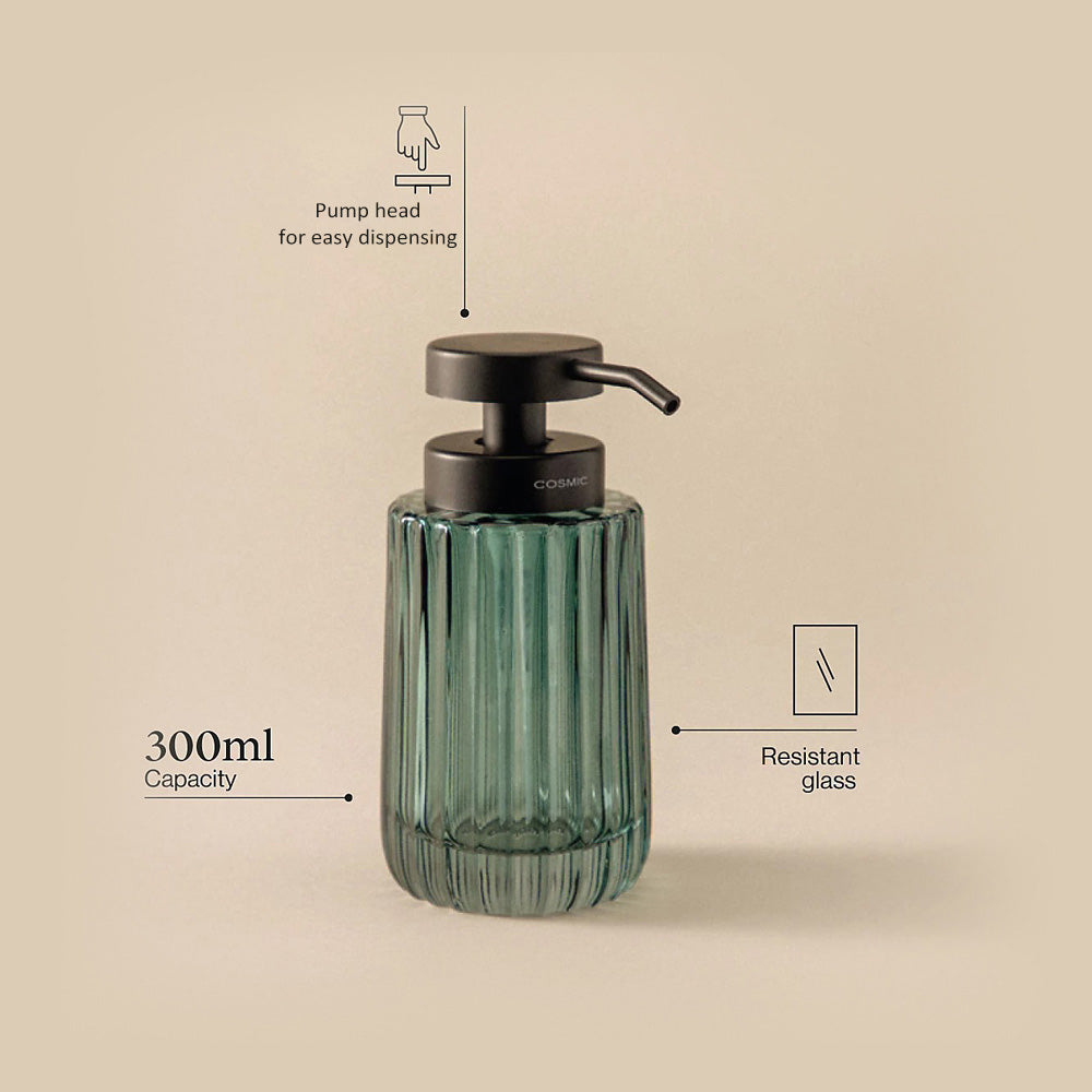 Lido Glass Soap Dispenser - Bluish Green
