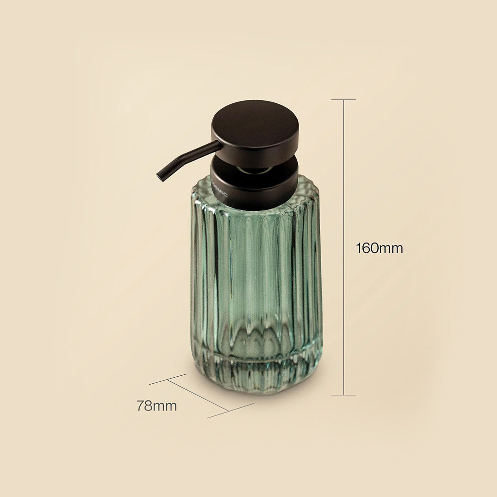 Lido Glass Soap Dispenser - Bluish Green