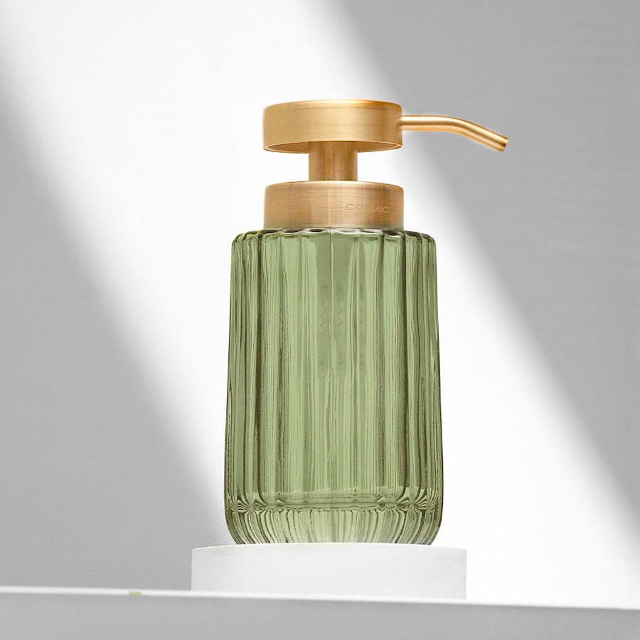 Lido Glass Soap Dispenser - Forest