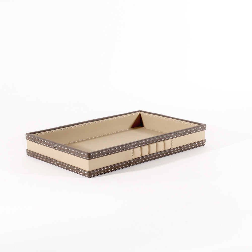 Coda Valet Tray - Beige Brown
