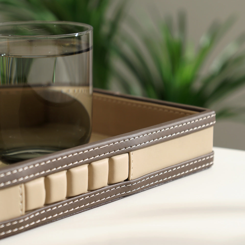 Coda Valet Tray - Beige Brown