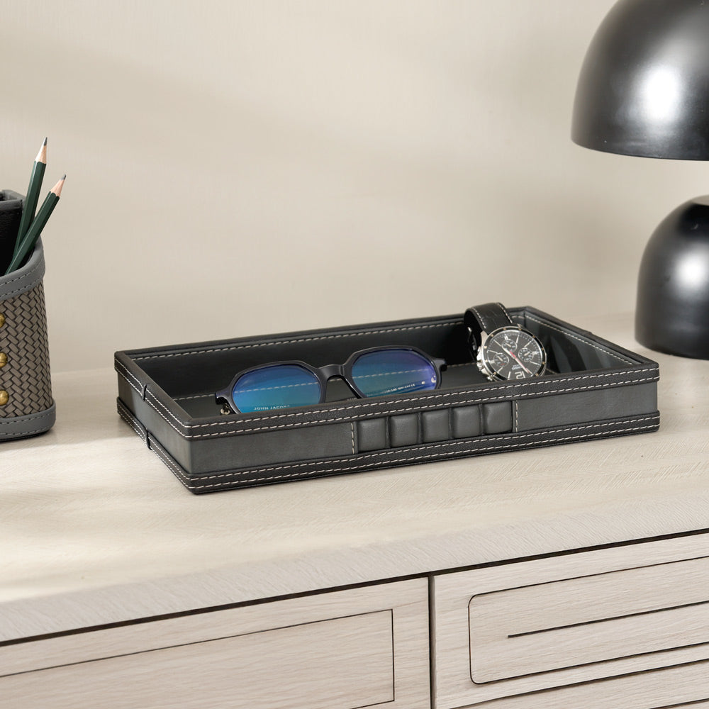 Coda Valet Tray - Grey Black