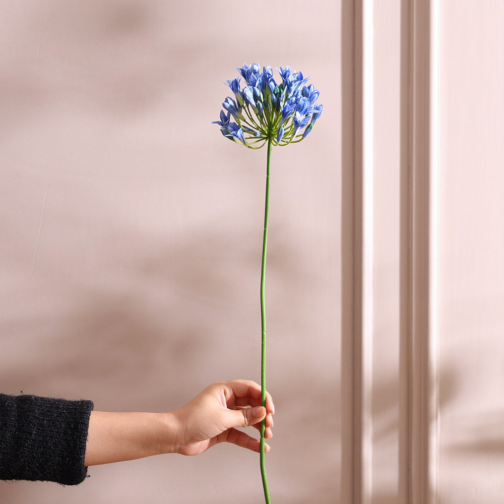 Lily of the Nile Faux Stem - Dark Blue