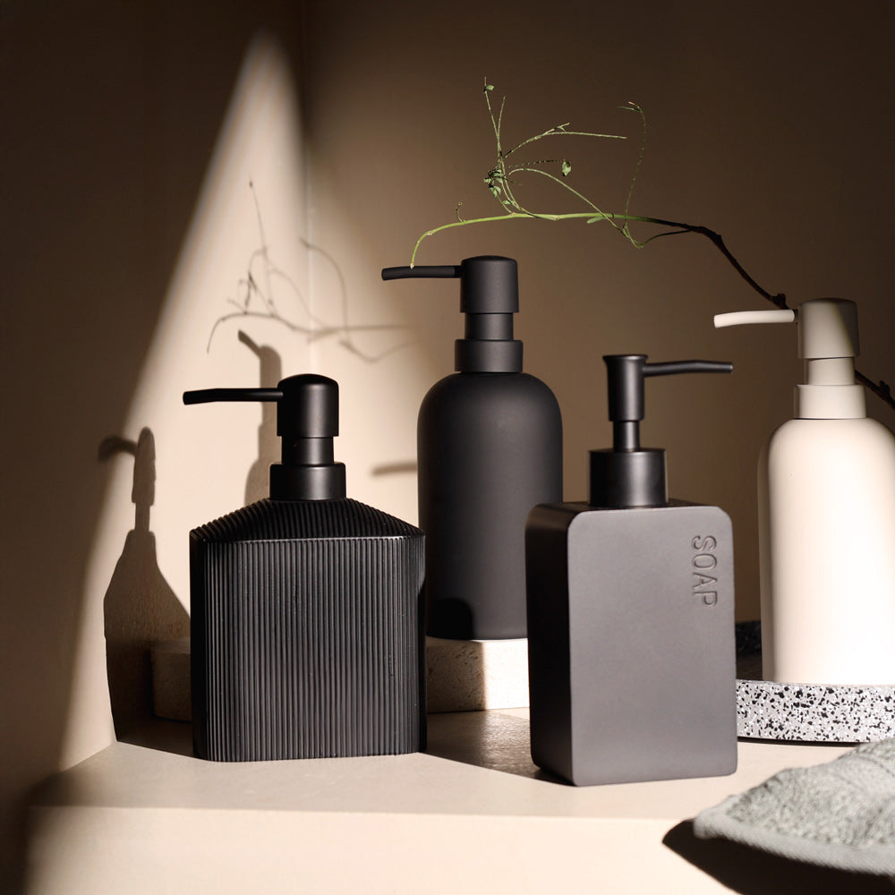 Lined Soap Dispenser - Black